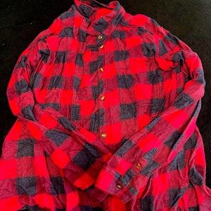 Red and blue flannel
